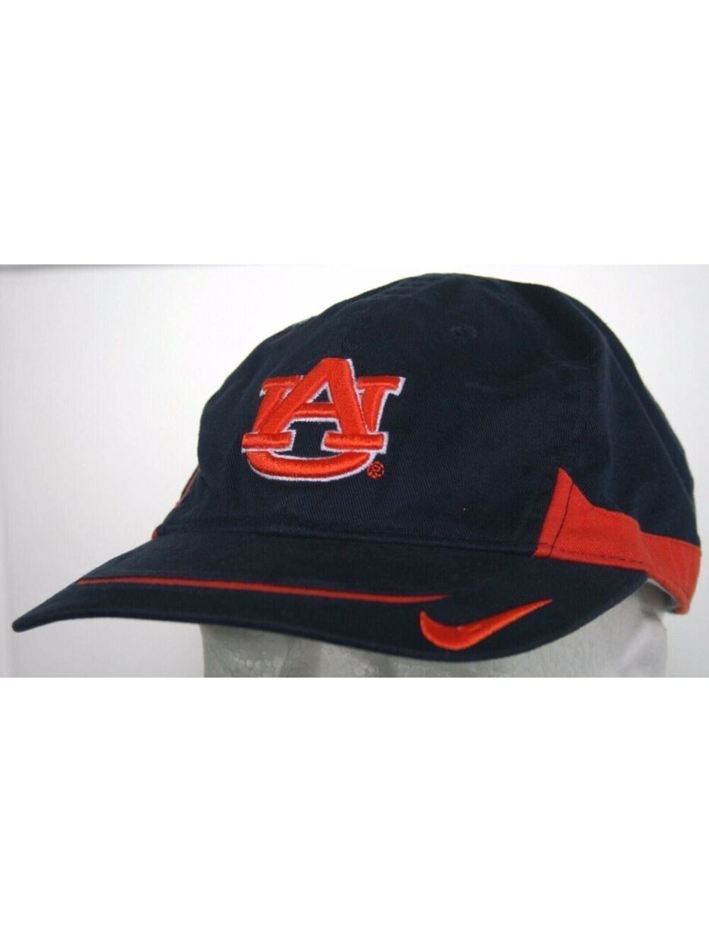 Nike Team Auburn Tigers Blue Hat - Size Youth 8-20 Adjustable Strapback Cap EUC - Picture 1 of 7